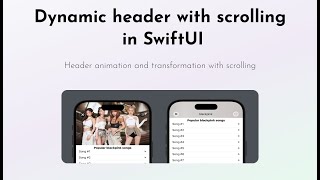 Dynamic header with scrolling in SwiftUI (Blackpink concept)