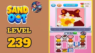 Sand out color puzzle level  239 solution and walkthrough 