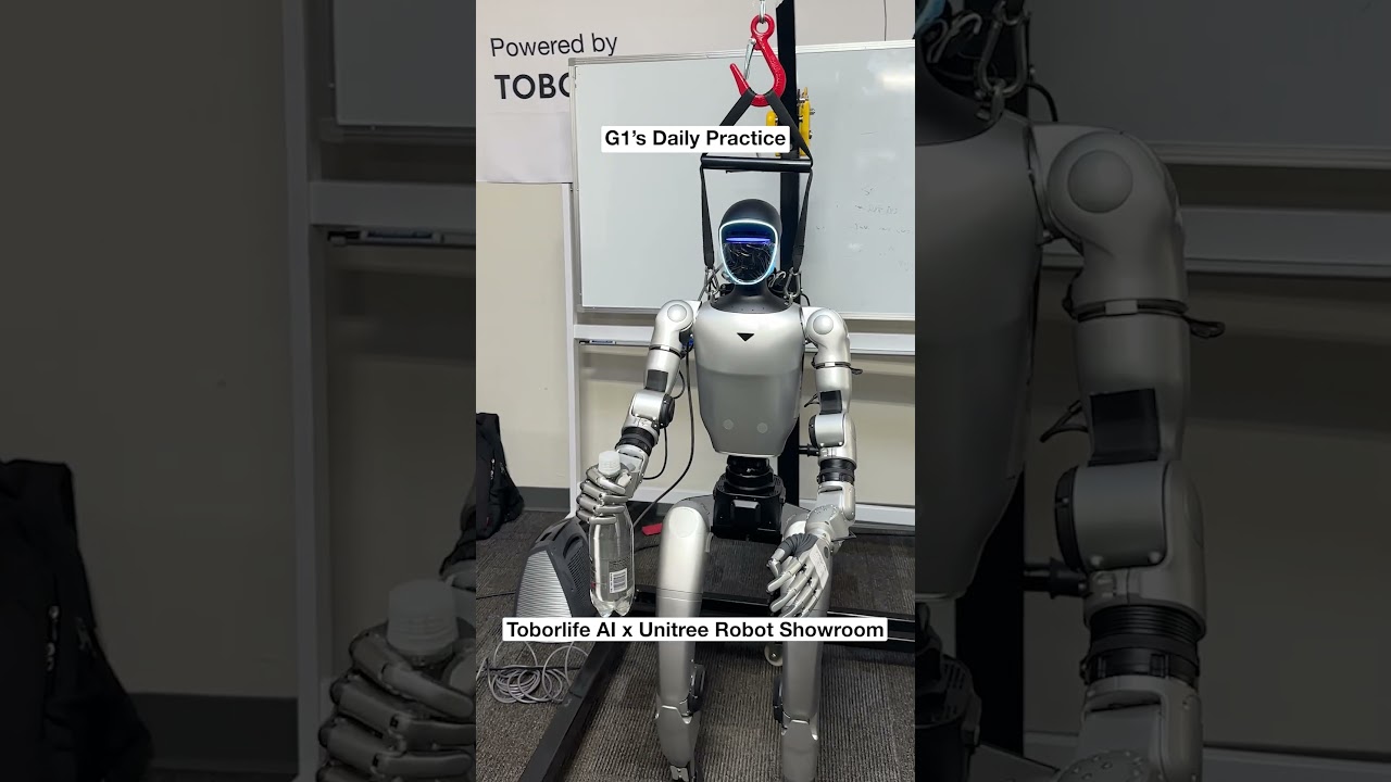 Our G1 is practicing in the showroom!