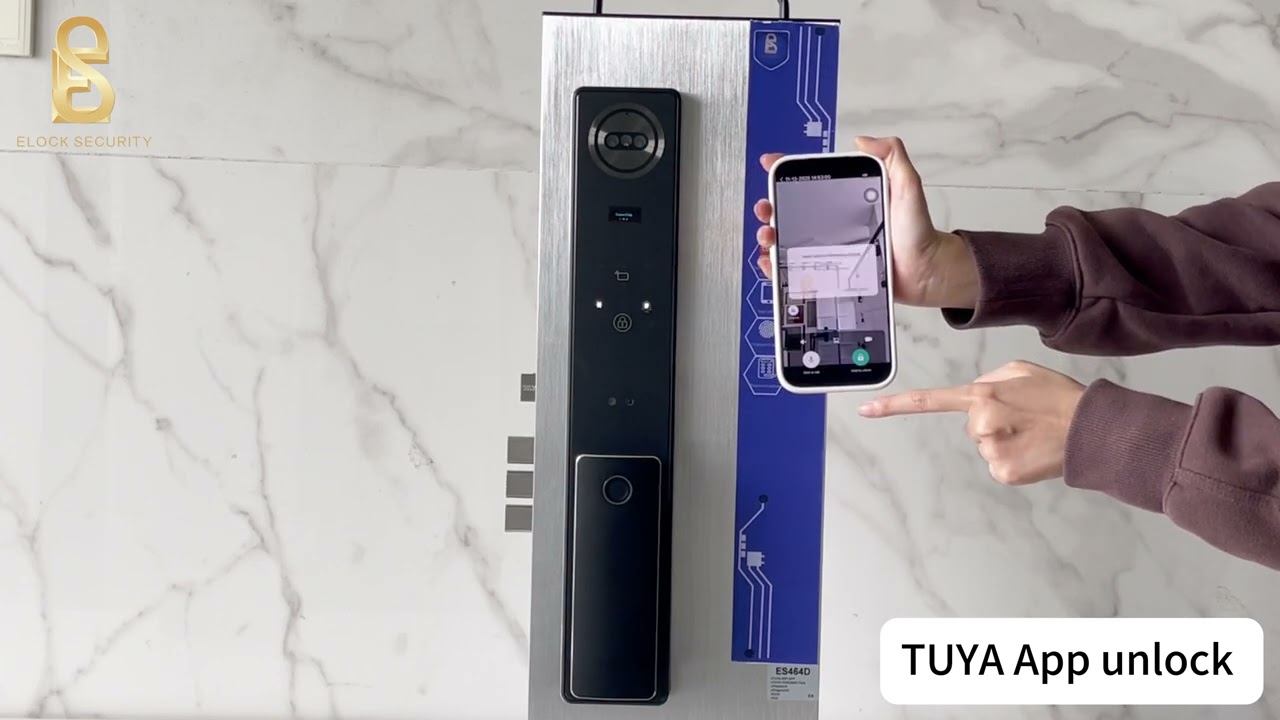 Never Miss a Visitor Again! Smart Lock with Face ID + Two-Way Audio ES464D