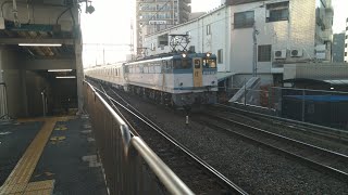 EF652127+東京メトロ17000系17187F近車甲種輸送 高槻通過