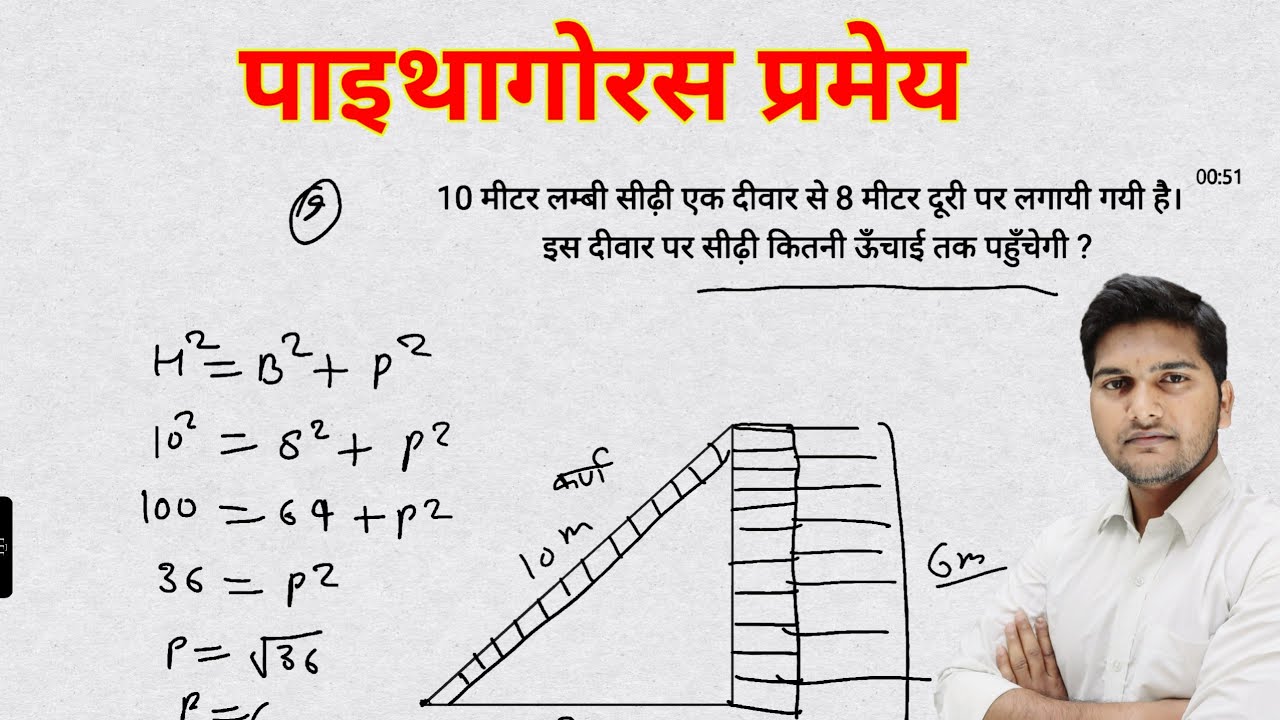 पाइथागोरस प्रमेय Pythagoras pramey ka sutra Pythagoras pramey ka
