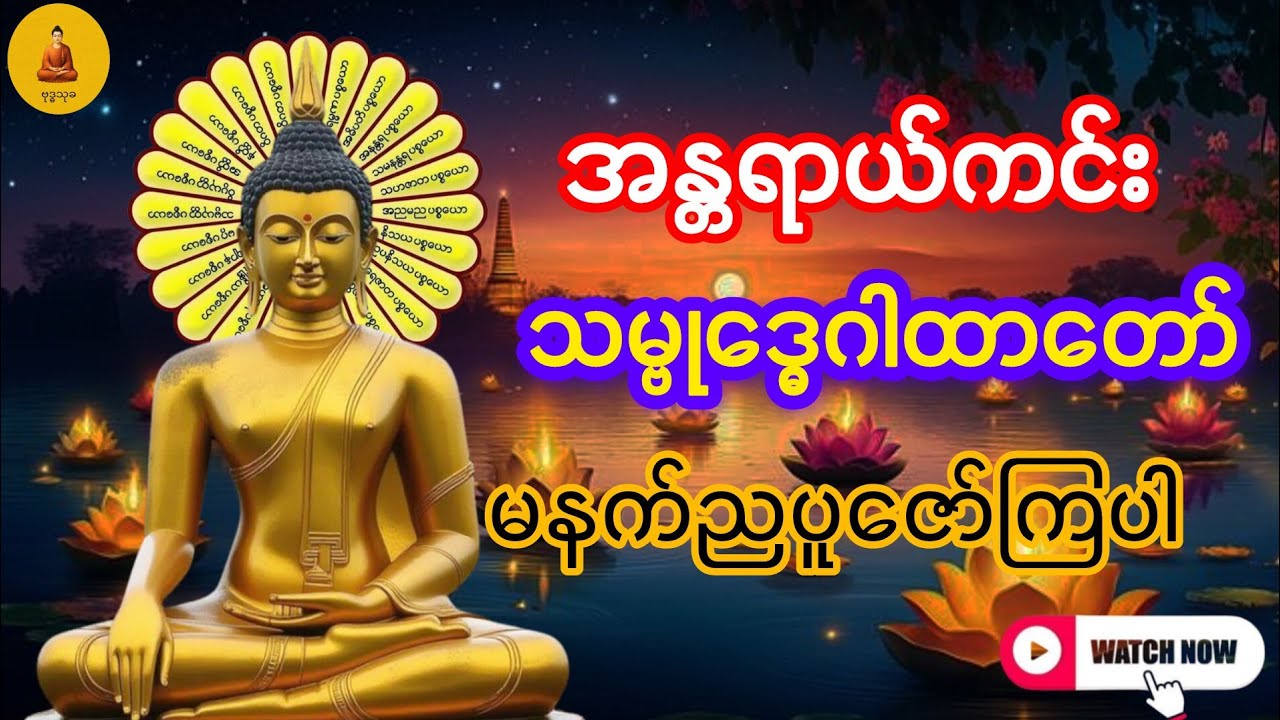 အန္တရာယ်ကင်း သမ္ဗုဒ္ဓေဂါထာတော် #မေတ္တာပို့ #တရားတော်များ #မနက်ခင်းတရားတော် 
