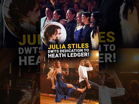 Video Julia Stiles & Ezra's Heath Ledger DWTS Dedication Left Everyone in Tears!
