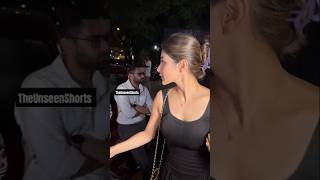 Mouni Roy Looking So Stunning In Black Outfittonight For Dinnerthe Unseen Shorts
