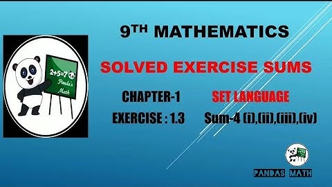 Samacheer 9th Std Maths|| CH-1|| SET LANGUAGE|| EX:1.3|| SUM-4|| (T.N)2020|| In Tamil