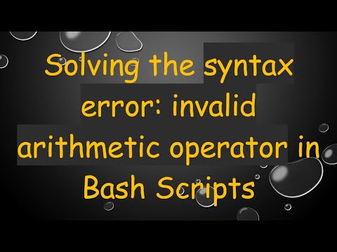 Solving the syntax