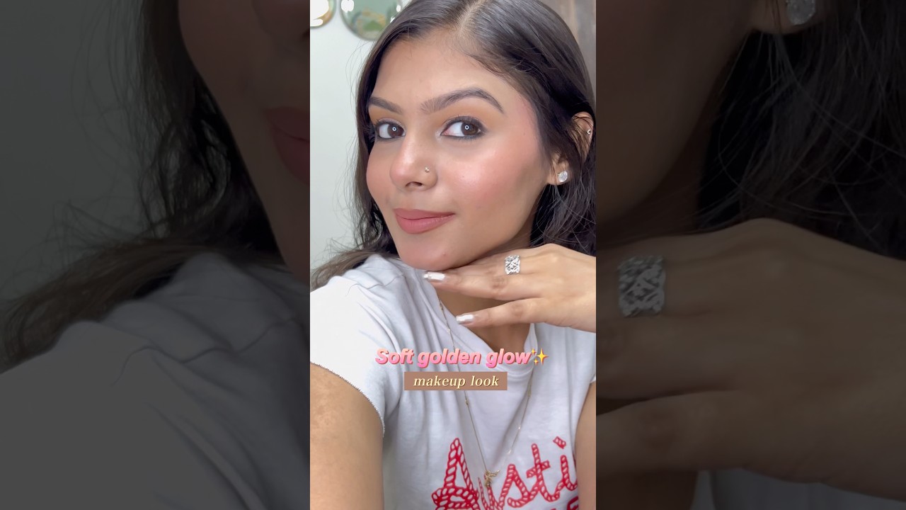 Soft Golden Glow Makeup Look✨