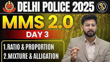 Ratio–Proportion + Mixture–Alligation in 1 Hour | Delhi Police 2025 Booster Class🔥| by Shivam Sir