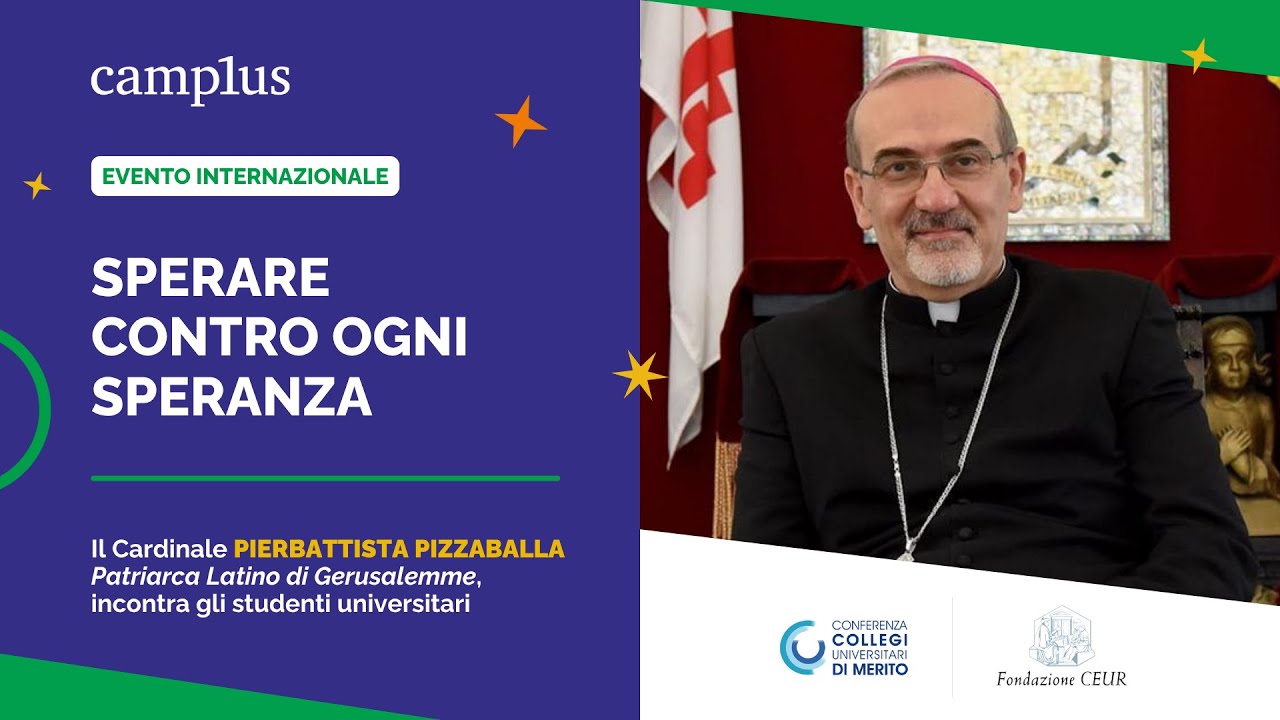 SPERARE CONTRO OGNI SPERANZA - Dialogo con il Cardinale Pizzaballa (diretta in italiano)