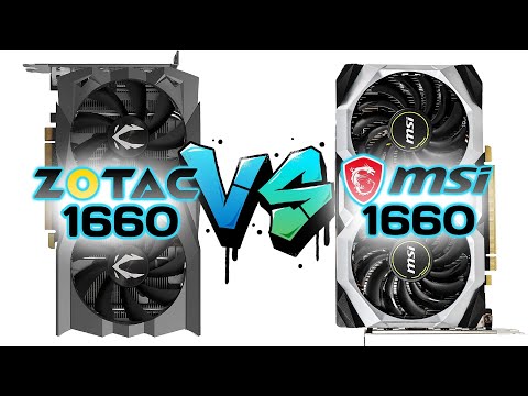 ZOTAC GAMING GeForce GTX 1660 SUPER AMP vs MSI GeForce GTX 1660 Ventus XS OC