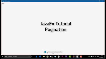 JavaFX Tutorial Pagination