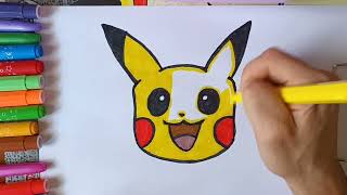 Como dibujar a Pikachu muy facil