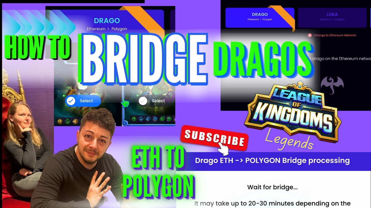 How to Bridge Your Dragos - League Of Kingdoms - LOK - Full guide - ETH to  Polygon