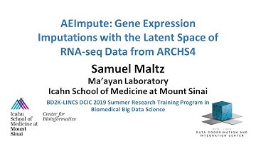 Gene Expression Imputations with the Latent Space of RNA-seq Data from ARCHS4