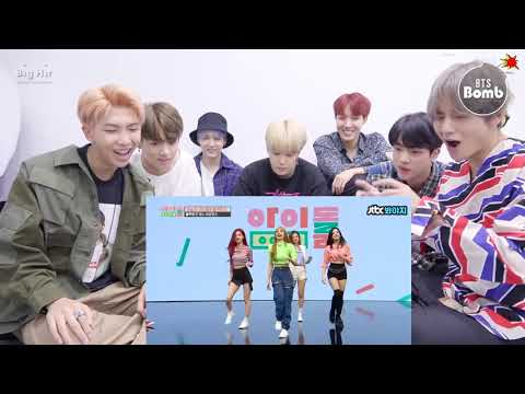 BTS Reaction Blackpink Lisa Dance Medley Idol Room