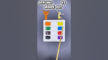 Sprunki vs Inside Out 💥#colormixing #sprunki #insideout #satisfying