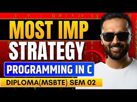 Most Important Strategy 💯 Programming in C | Diploma | Pradeep Giri Sir