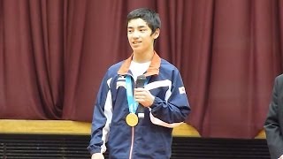 体操・白井さんが地元で報告会 「団体に必要な選手になりたい」