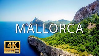 FLYING OVER MALLORCA (4K UHD)  Relaxing Music Along With Beautiful Nature Videos  4K Video HD