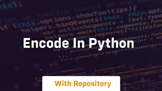 encode in python