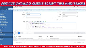 Best practices and tricks for ServiceNow Service Catalog client scripts