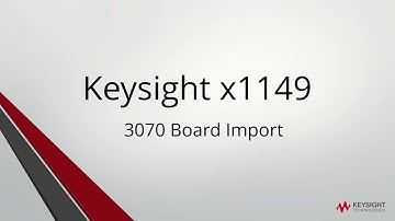 3. Keysight x1149 Basic Program Development until chain creation