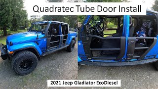 Quadratec Tube Door Install 2021 Jeep Gladiator EcoDiesel