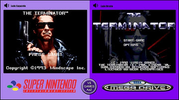 The Terminator(Super Nintendo VS Sega Genesis)side by side comparison