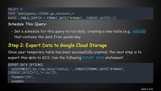 How to Work Around the EXPORT DATA Statement Limitation in BigQuery