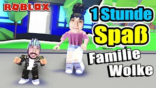 1 Stunde Spaß mit FAMILIE WOLKE! Baby Kaan & Mama Dania sind unzertrennlich! [Roblox Deutsch]