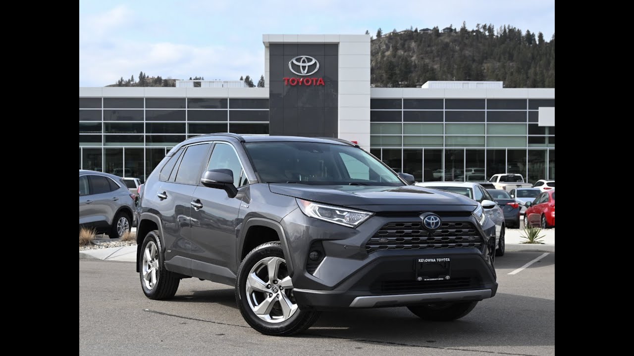 Gray 2021 Toyota Rav4 Hybrid Limited Walkaround - Kelowna Toyota - YouTube
