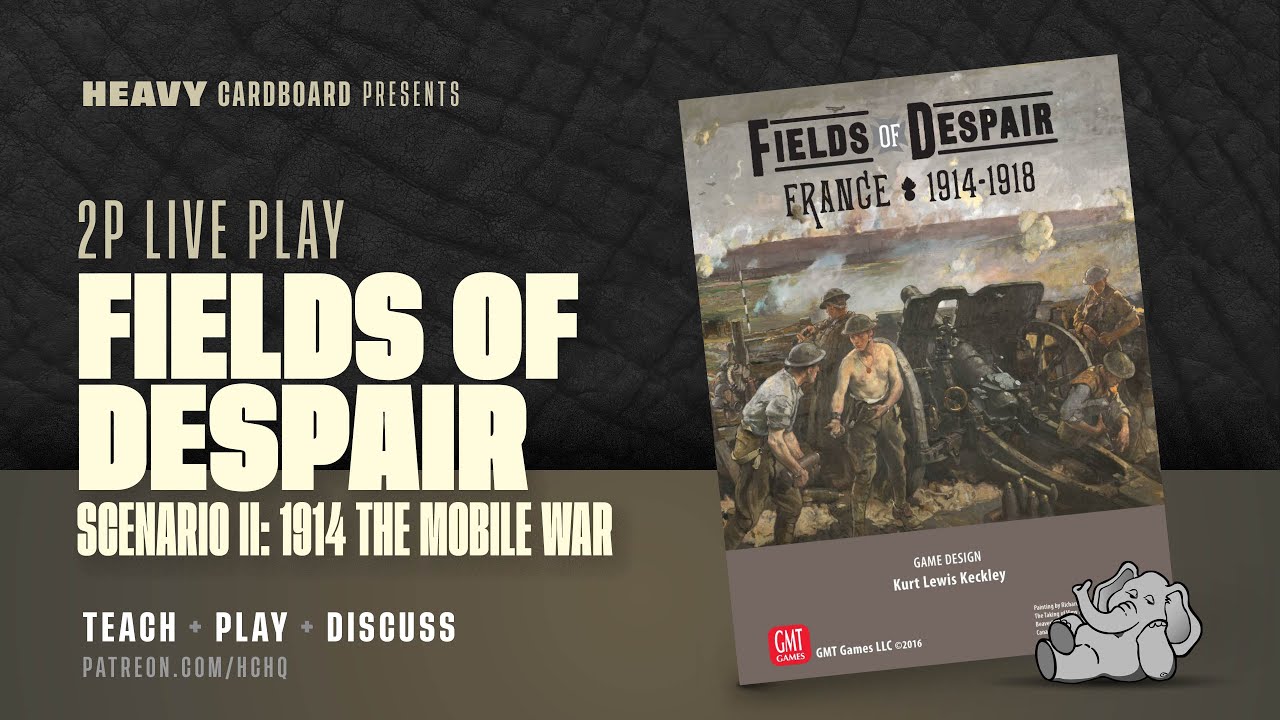 Fields of Despair - 2p Teaching, Play-through, & Roundtable by Heavy Cardboard