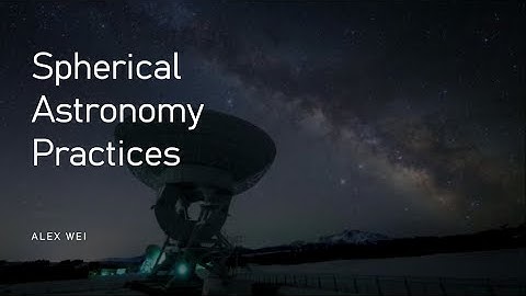 Spherical Geometry Practices