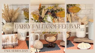 Cozy Early Fall Coffee Bar Decor 2025 🍁 + Easy 3-Ingredient No-Bake Squares Ideas