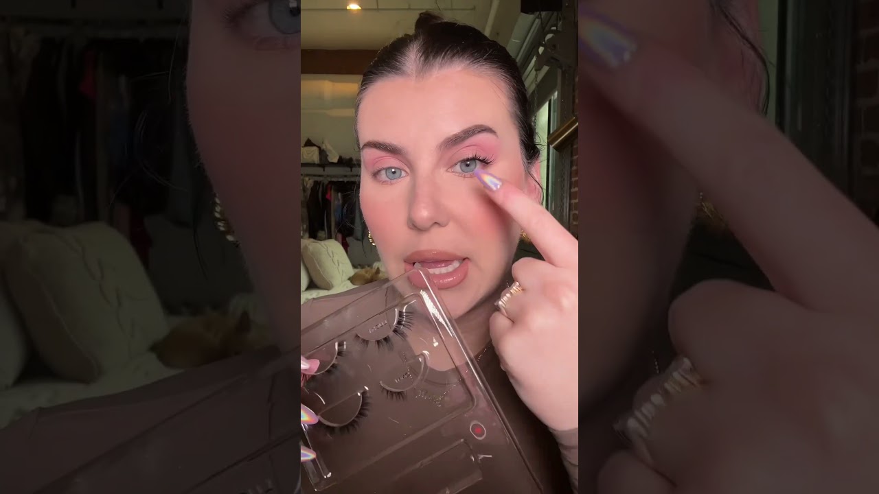 Trying @Glamnetic lash extension kit 💫#lashextensions #makeupreview