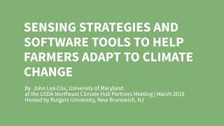 Sensing Strategies and Software Tools to Help Farmers Adapt to Climate Change screenshot 5