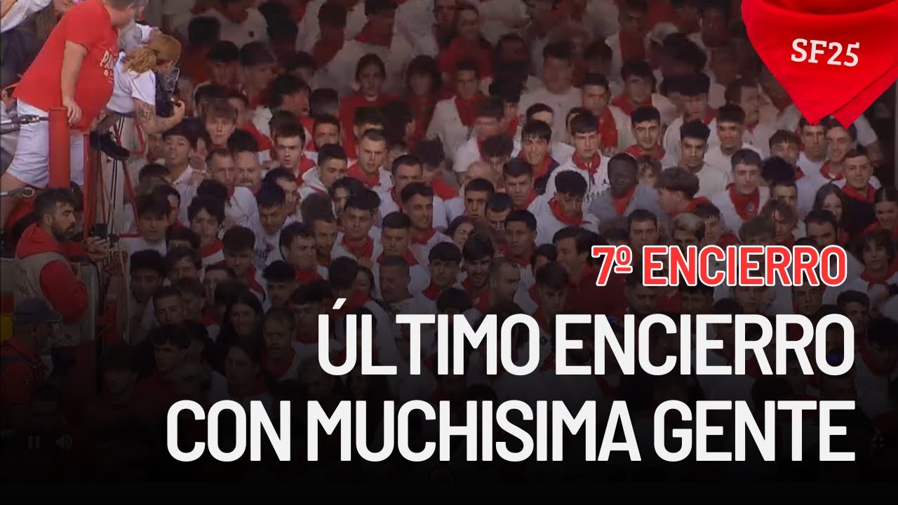 ¡El Callejón Estaba a Reventar! Así Terminó el Último Encierro de San Fermín 2025