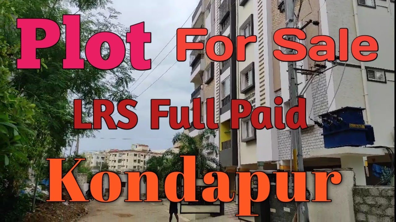 Plot for sale in Kondapur Madhapur Hitech City LRS Paid