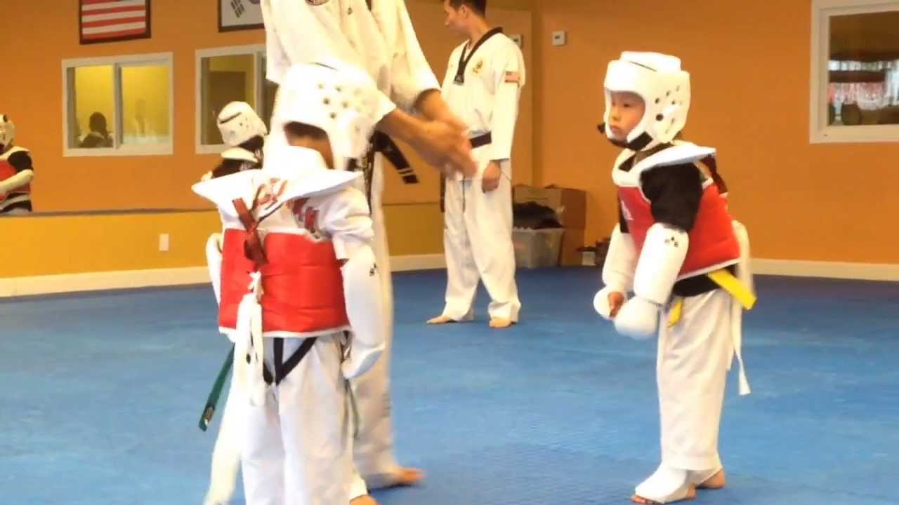 Toddler Taekwondo Sparring, part 1 of 2 YouTube