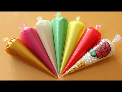 Making <strong>Rose</strong> Slime <strong>with</strong> Piping Bags! Most Satisfying Slime Video★ASMR★#ASMR #PipingBags