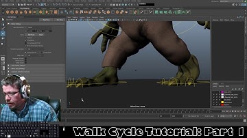 Maya: Walk Cycle Tutorial - Part 1