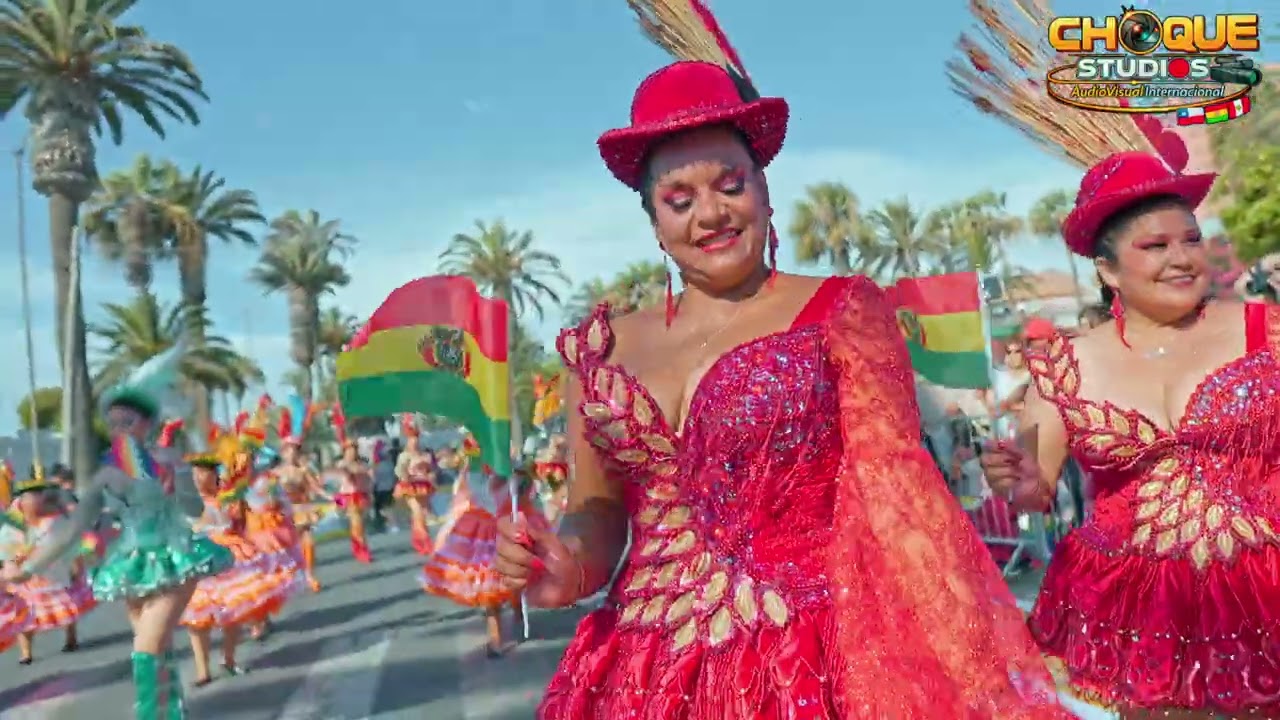 MORENADA RESIDENTES BOLIVIANOS CARNAVAL CON La fuerza del sol