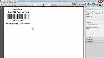 Understand how to save created barcode labels in different MS office applications