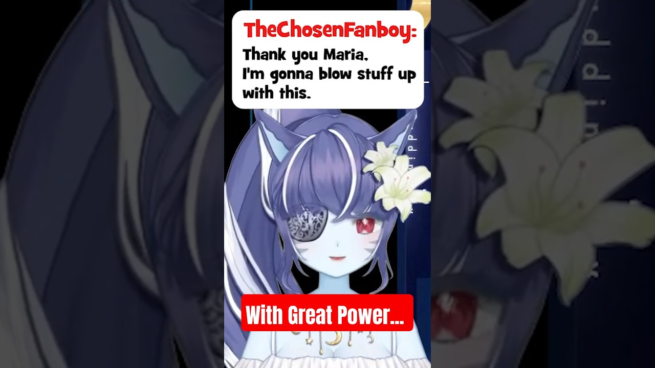 With Great Power... #twitchstreamer #twitch #funny #vtuber