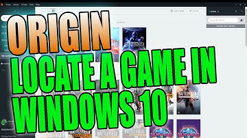 How To Locate A Game In Origin Windows 10 Tutorial | No Need To Download Your Game Again!