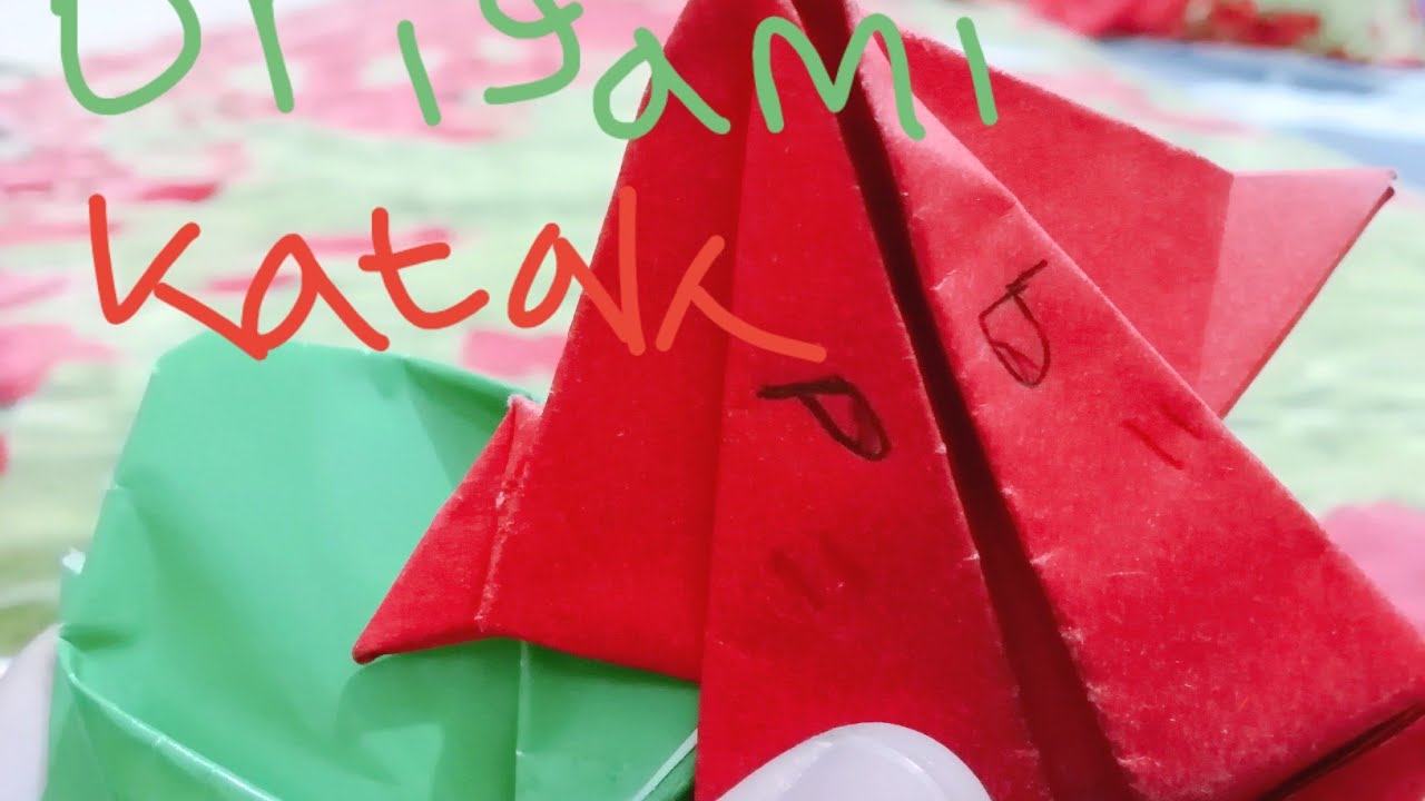 Bikin origami katak 🐸🐸