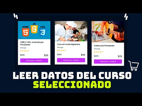 Leer los datos del curso que Seleccionamos - Carrito de Compras con Javascript (Parte 3) ⚡