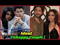 Most unhappy couples in bollywood  shahrukh khan gauri khan katrina kaif priyanka chopra alia