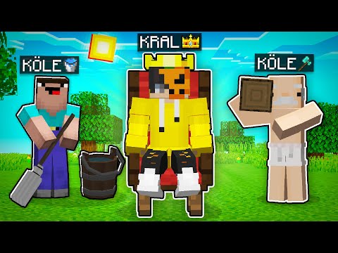 24 SAAT KRAL VS KÖLE! - Minecraft